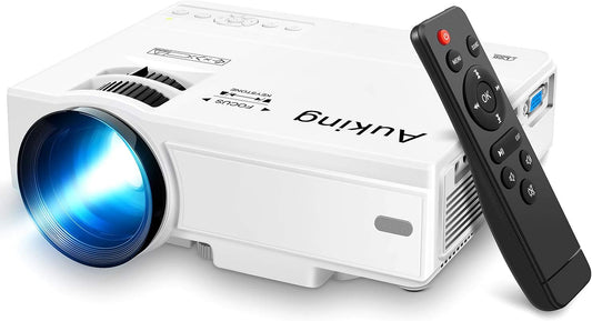 2024 Upgraded Mini Projector, Full HD 1080P Home Theater Video Projector, Compatible with Hdmi/Usb/Av/Smartphone/Tv Box/Laptop