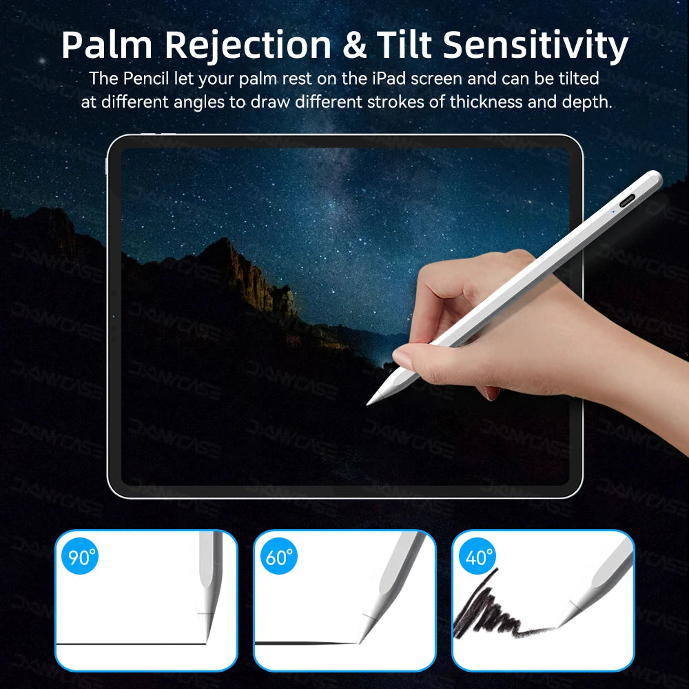 Pencil for Ipad Rechargeable Bluetooth Stylus for IPAD 2018-2024