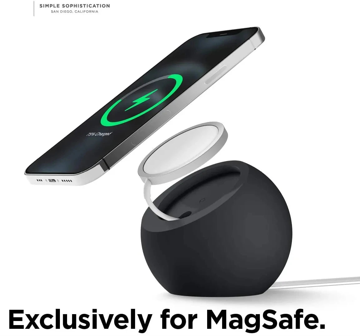 Magnetic Wireless Charging Desk Ball Shape Silicone Holder Stand for Magsafe  15 14 13 12 Pro Charger Dock Station