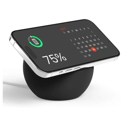 Magnetic Wireless Charging Desk Ball Shape Silicone Holder Stand for Magsafe  15 14 13 12 Pro Charger Dock Station