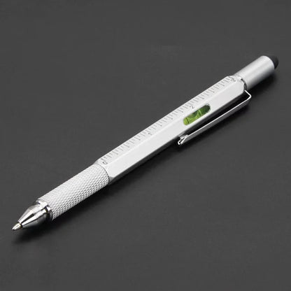 Multifunctional  Capacitive Pen with Screwdriver Ruler Level gauge Refillable Ballpoint Pencil Multi Tools