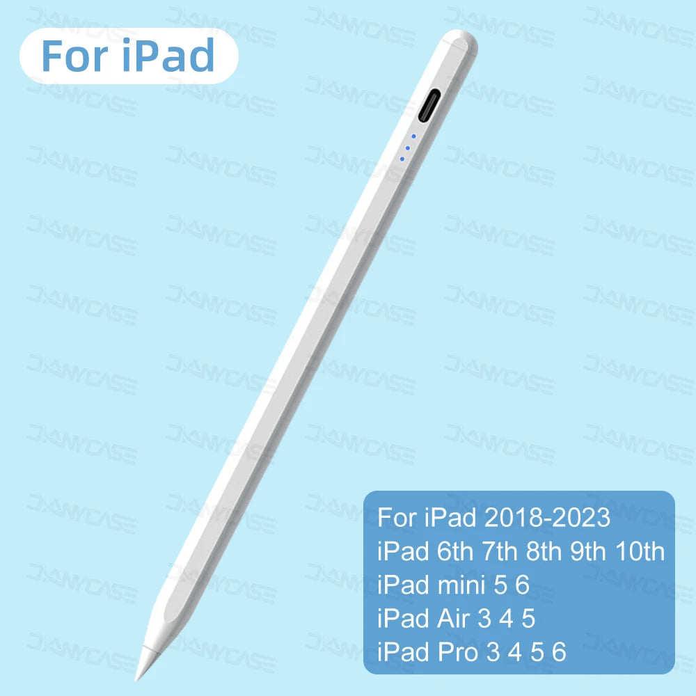 Pencil for Ipad Rechargeable Bluetooth Stylus for IPAD 2018-2024