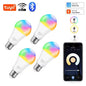 Smart RGB LED Light Bulb - Tuya Wifi/Bluetooth Compatible, Works with Alexa & Google Assistant, E27, 110V/220V